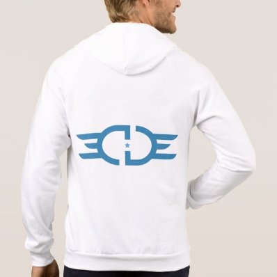EDGE Blue Logo American Apparel Zip Sweatshirts