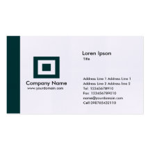 Edge - Dark Green Business Card