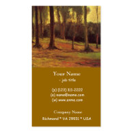 Edge of a Woods, Vincent van Gogh. Business Card Template
