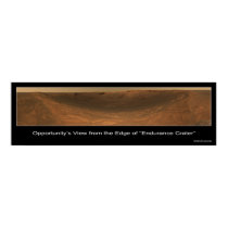 Edge of Endurance Crater Rover View on Mars posters