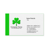 Edge Shamrock - Green Business Card Templates