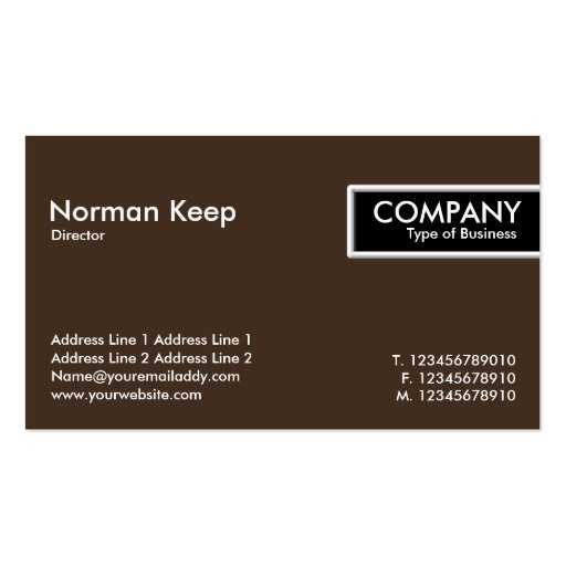 Edge Tag - Merry-go-Round Business Card Template (back side)