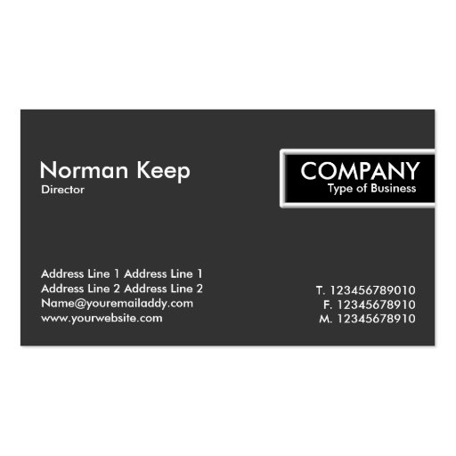 Edge Tag - Red Star Geometric Business Cards (back side)