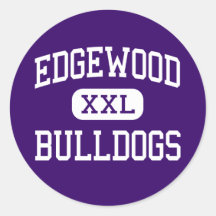 Edgewood - Bulldogs - High School - Edgewood Texas Round Stickers