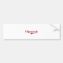 Edgewood Indiana Classic Design Bumper Stickers