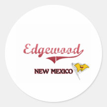 Edgewood New Mexico City Classic Stickers