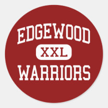 Edgewood - Warriors - High School - Ashtabula Ohio Round Sticker