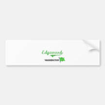 Edgewood Washington City Classic Bumper Stickers