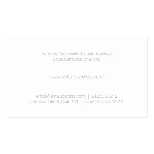Edgy and Modern Gold Triangle Logo Business Card (back side)