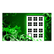edificio de alta fidelidad tarjetas personales
