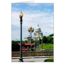 Edificio del capitolio visto del parque de Waterpl Tarjeton