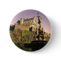Edinburgh Castle at Sunset Buttons