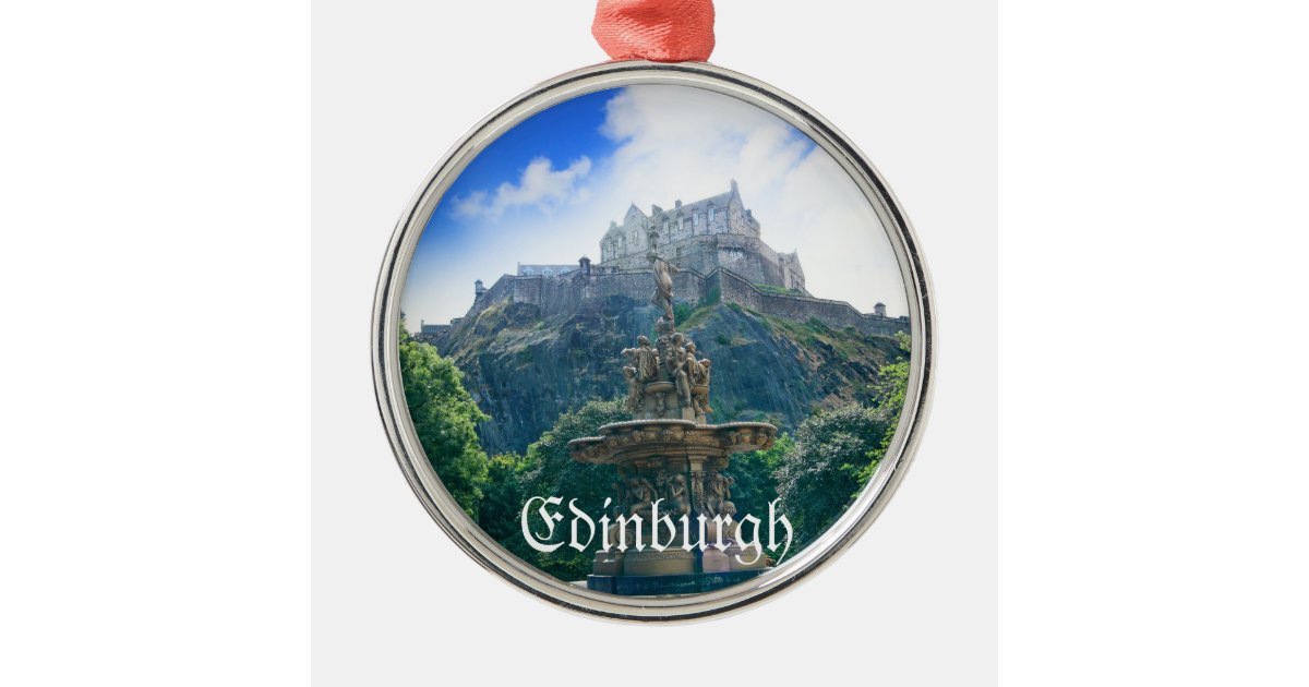 Edinburgh Castle Customize Product Metal Ornament Zazzle