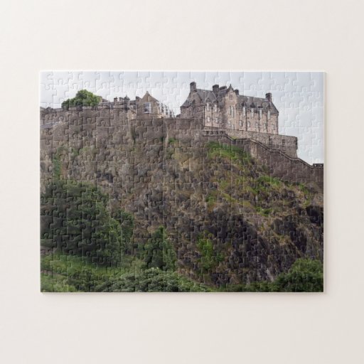 edinburgh castle rock jigsaw puzzle Zazzle