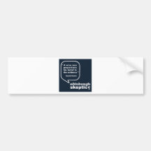 Edinburgh Skeptics - Hume Quote Bumper Stickers