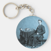 Edison and His Phonograph 1887 Key Chains