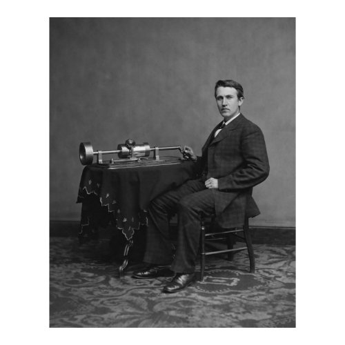 Edison and Phonograph print