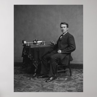 Edison and Phonograph print