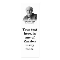 Edison Bookmark Business Card Template