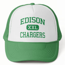 Edison - Chargers - High - Huntington Beach hats by customteamsportswear Edison - Chargers - High - Huntington Beach hats