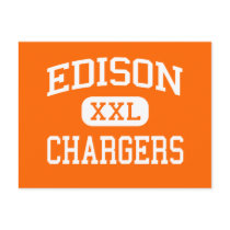 Edison - Chargers - High School - Milan Ohio postcards