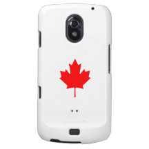 Editable Background Color, Canada Flag Souvenir Galaxy Nexus Cases