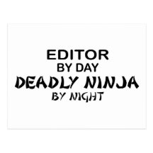 Editor Deadly Ninja by Night Post Cards