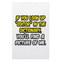 Editor In Dictionary...My Picture Stationery