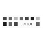 EDITOR (mod squares) Business Card Template