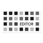 EDITOR (mod squares) Business Card Templates