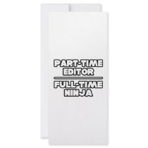 Editor...Ninja rack cards by Editor_Shirts Editor...Ninja rack cards