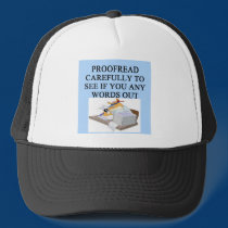 EDITOR proofreader joke hats