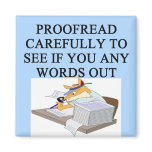 EDITOR proofreader joke magnets