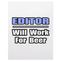 Editor...Will Work For Beer letterhead