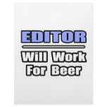 Editor...Will Work For Beer Customized Letterhead