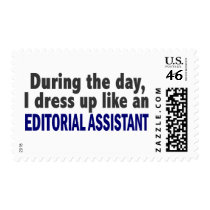 Editorial Assistant During The Day postage by professiongifts Editorial Assistant During The Day postage