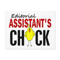 Editorial Assistant’s Chick postcards by professiongifts Editorial Assistant’s Chick postcards