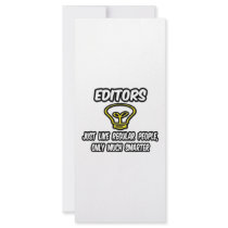 Editors...Like Regular People, Only Smarter Rack Cards