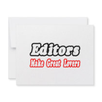Editors Make Great Lovers invitations