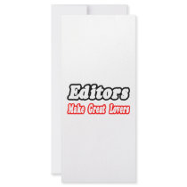 Editors Make Great Lovers Rack Card Design