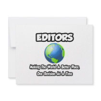 Editors...Making the World a Better Place Invite