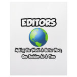 Editors...Making the World a Better Place Personalized Letterhead