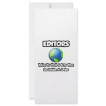 Editors...Making the World a Better Place Rack Card Template