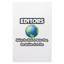 Editors...Making the World a Better Place Customized Stationery