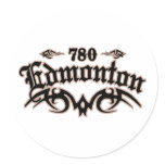 Edmonton 780 round stickers