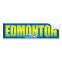 Edmonton Bumper bumper stickers by TurnRight Edmonton Bumper bumper stickers