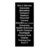 Edmonton LRT Rollsign