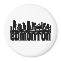 Edmonton Skyline Fridge Magnet