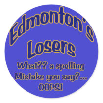 Edmonton's Losers Sticker