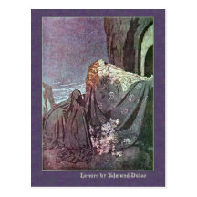 Edmund Dulac Illustrates Edgar Allan Poe Postcard
